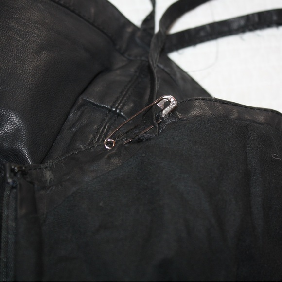 Free People Faux Leather Mini Dress 🌵Large - Picture 6 of 13